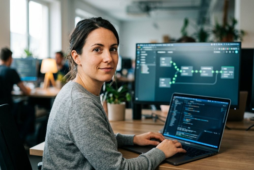 Profesional de una consultora trabajando en un proyecto